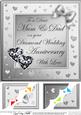 8 x 8 Mum and Dad Diamond Wedding Anniversary Topper