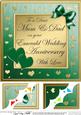 8 x 8 Mum and Dad Emerald Wedding Anniversary Topper