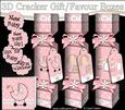 3D New Baby Girl Cracker Gift Favour Boxes