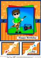 8 x 8 Jaz Rock Star Birthday Scalloped Corner Topper