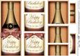 Dl Birthday Champers in a Box with Top & Bottom Stacker