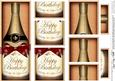 Dl Birthday Champers in a Box with Top & Bottom Stacker