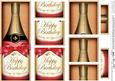 Dl Birthday Champers in a Box with Top & Bottom Stacker