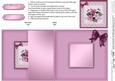 Pretty Viola No-hole Fold Back Card