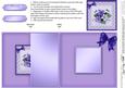 Pretty Viola No-hole Fold Back Card