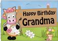 A4 Gigi Horse Birthday Grandma Topper