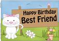 A4 Little Cat Birthday Best Friend Topper