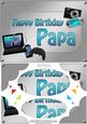 A5 Birthday Papa Gadgets N Gizmos Scallop Corner & Pyramage
