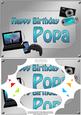A5 Birthday Popa Gadgets N Gizmos Scallop Corner & Pyramage