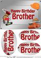 A5 Birthday Brother Handyman Tools Oval Pyramage Topper