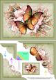 A5 Butterflies & Flowers Scallop Corner Side Stacker