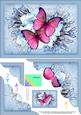 A5 Butterflies & Flowers Scallop Corner Side Stacker