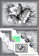 A5 Butterflies & Flowers Scallop Corner Side Stacker