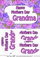 A5 Mothers Day Grandma Time for Roses Oval Pyramage Topper