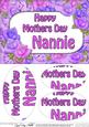 A5 Mothers Day Nannie Time for Roses Oval Pyramage