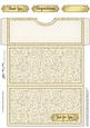 Cream & Gold Swirls Money or Gift Wallet Card