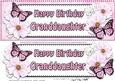 Large Dl Birthday Granddaughter Floral Butterflies