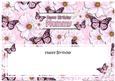 Large Dl Birthday Mummy Floral Butterflies Insert