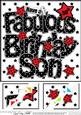 8 x 8 30th Birthday Son Scalloped Corner Topper