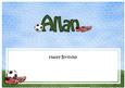 Large Dl Birthday Allan Football Matching Insert