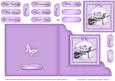 Flower Filled Wheelbarrow Cut and Fold Card Corner Card