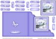 Flower Filled Wheelbarrow Cut and Fold Card Corner Card