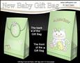 3D New Baby Cute Little Cat Gift Bag Mini Kit