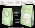 3D New Baby Cute Little Cat Gift Bag Mini Kit