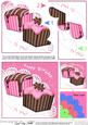 Fondant Fancies Birthday Cakes Shell Edged Corner Side Stack