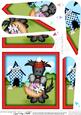 Hamish Scottie Dog Easter Basket Fan Pyramage Topper