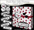 3D Romantic Hearts Gift Favour Fold Flat Card Box