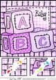 8 x 8 New Baby Girl Scalloped Corner Topper