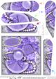 101st Birthday Perfume Lace & Pearls Fan Pyramage Topper