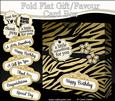 3D Animal Print Gift Favour Card Box