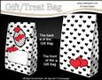 3D Romantic Hearts Polka Dot Gift Bag Mini Kit
