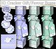 3D Doves Cracker Gift Favour Boxes
