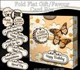 3D Butterflies & Flowers Gift Favour Card Box
