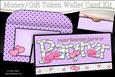 Valentine Day Partner Money or Gift Wallet Card Kit