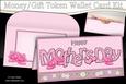 Mothers Day Roses Money or Gift Wallet Card Kit