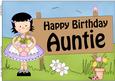 A4 Girlz Birthday Auntie Topper