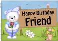 A4 Teddy Ed Birthday Friend Topper
