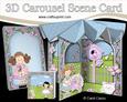 3D Girlz Carousel Scene Card Kit