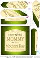 Mothers Day Mommy Champers Wine Label Fan Pyramage Topper
