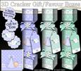 3D New Baby Boy Cracker Gift Favour Boxes