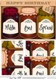 A5 Middle Aged Spread 45th Birthday Jams & Chutney Pyramage