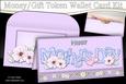 Mothers Day Flowers Money or Gift Wallet Card Kit