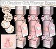 3D Baby Girl Cracker Gift Favour Boxes