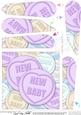 New Baby Sweet Heart Fan Pyramage Topper