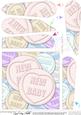New Baby Sweet Heart Fan Pyramage Topper