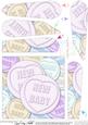 New Baby Sweet Heart Fan Pyramage Topper